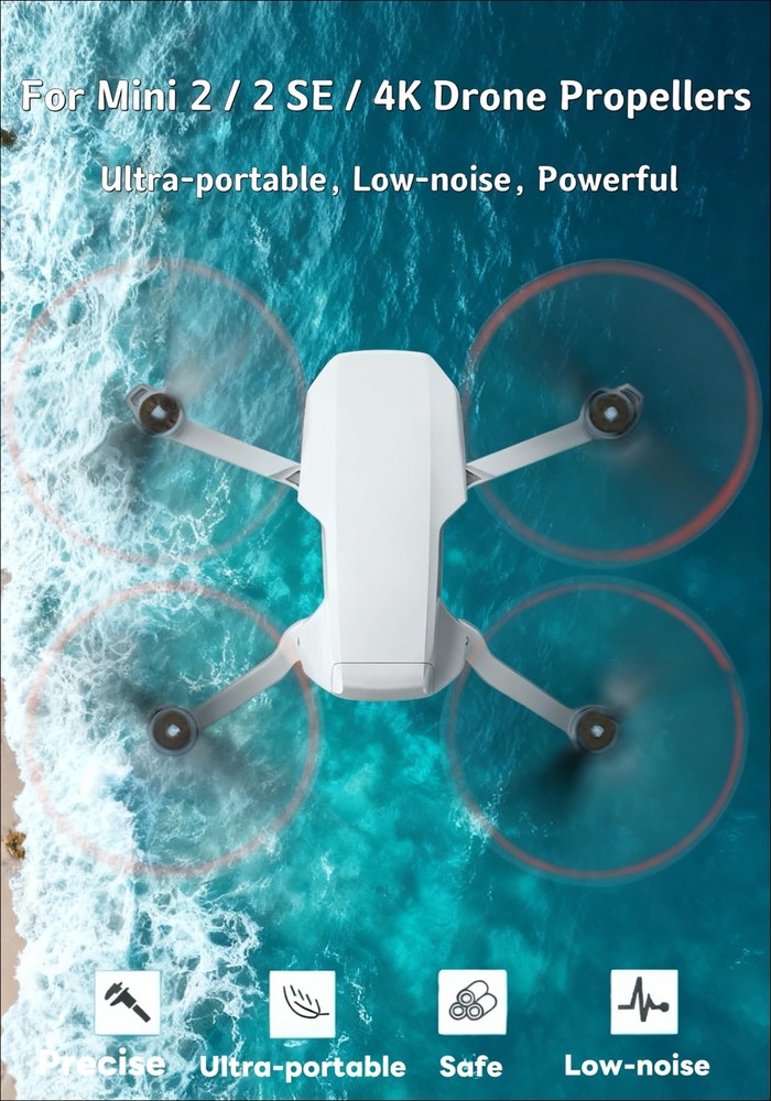 8Pcs Low-Noise Quick-Release Propellers for DJI Mini 2 / 2 SE/Mini 4K...