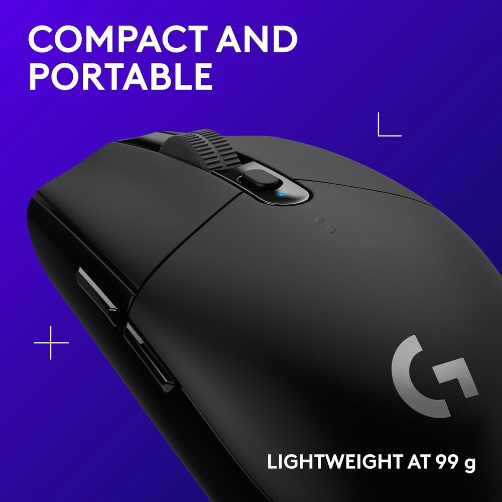 305 Lightspeed Wireless Gaming Mouse, Hero 12K Sensor, 12,000 DPI, Lightweigh...