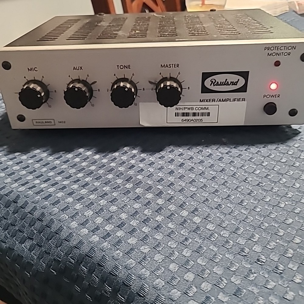 Rauland 1402 Mic Mixer/Amplifier Power's On But Untested.