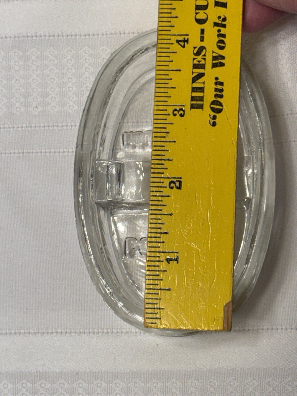 Hotel Tivoli Portugal Glass Ashtray Trinket Dish 4” X 2.5” Heavy Clear Glass