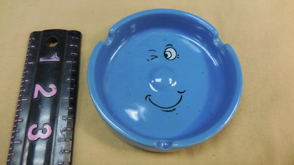 Winking Face Ceramic Ashtray by Siaki