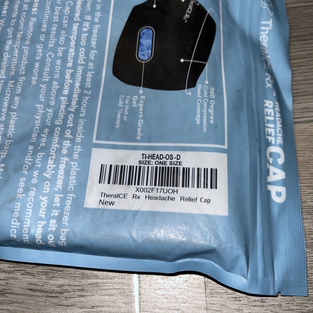 Headache Relief Cap 360 Hot & Cold Compression Brand New Sealed!!!