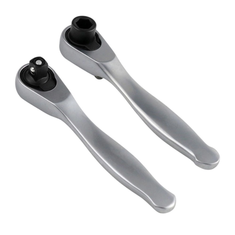 14 Inch Ratchet Socket Wrench 2pcs with Square Head and Compact Design