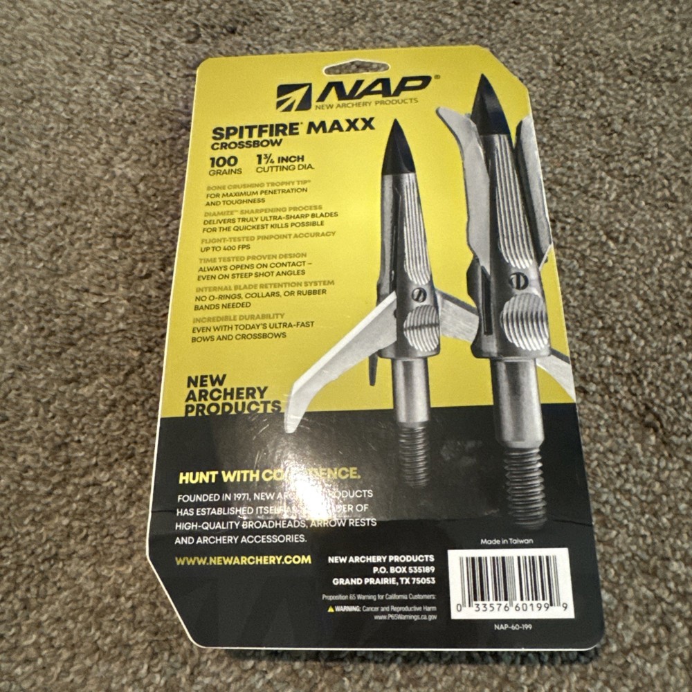 Spitfire MAXX 100 Grain Broadhead 4PK