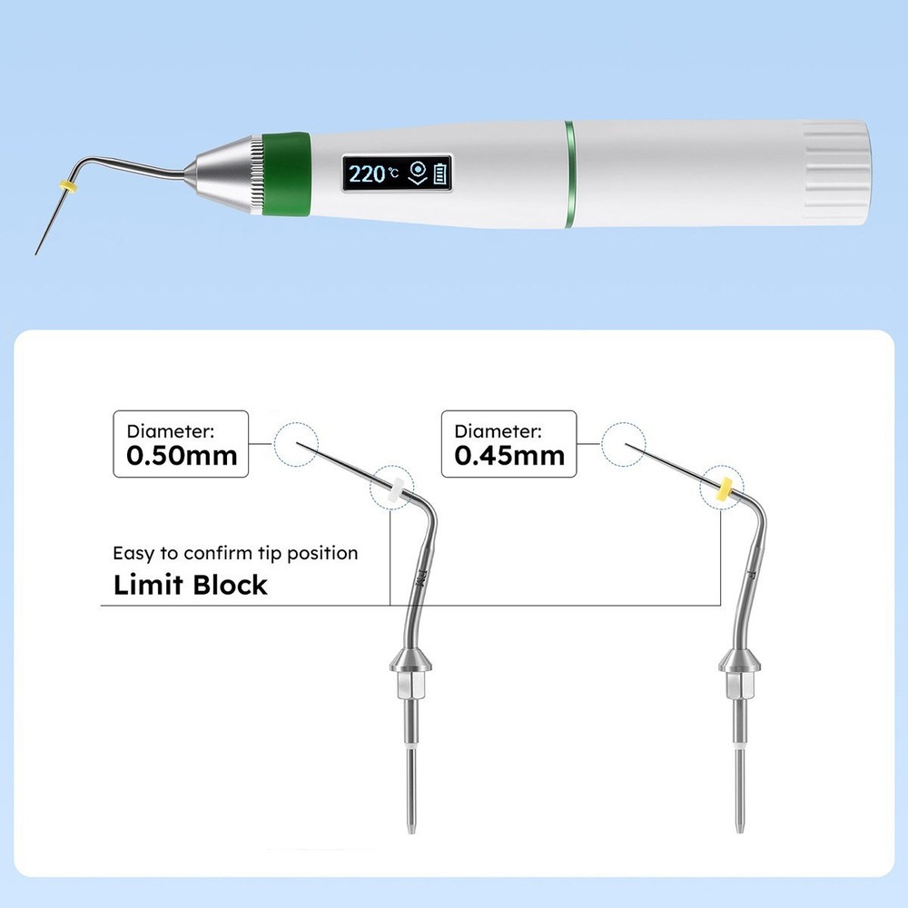 Dental Endo Gutta Percha Endodontic Heated Pen Obturation System+2 Tips