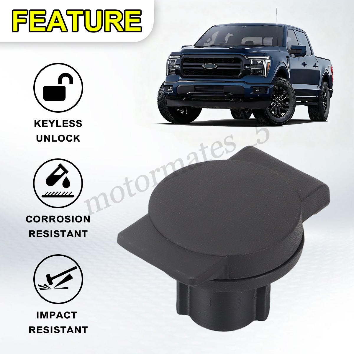 Rear Bumper Spare Tire Carrier Lock Cylinder for Ford F150 F250 350 FL3Z1543262A