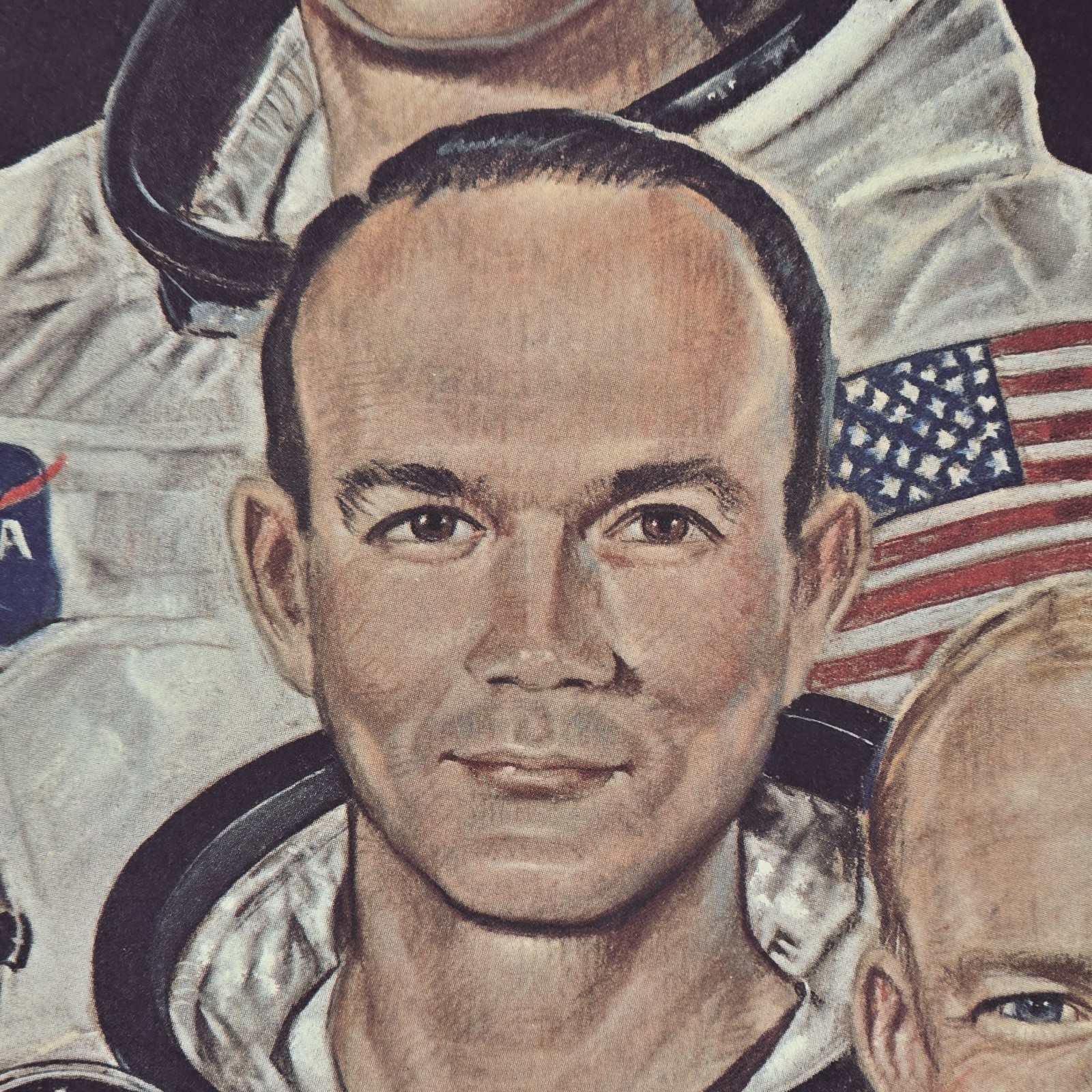 1969 NASA Apollo 11 Crew 7.75 x 9.75" Litho Pioneers To The Moon