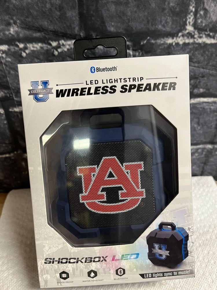 Shockbox LED Wireless Speaker Auburn Tigers