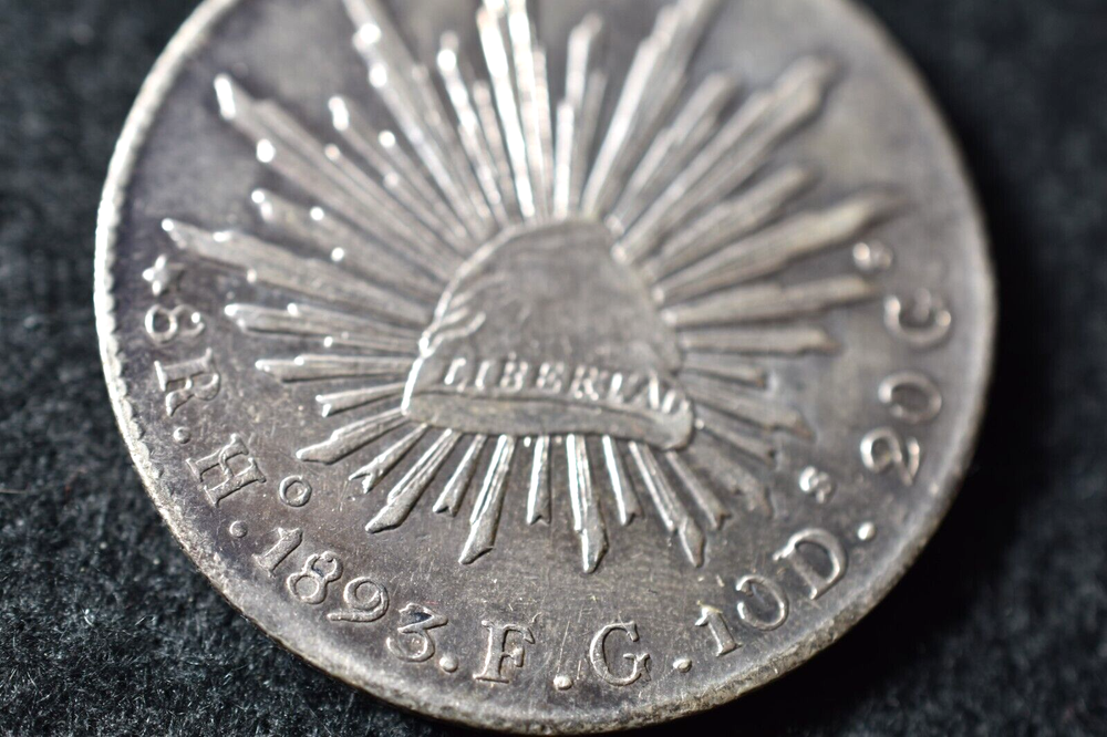 MEXICO 1893 PESO-HERMONSILLO MINT
