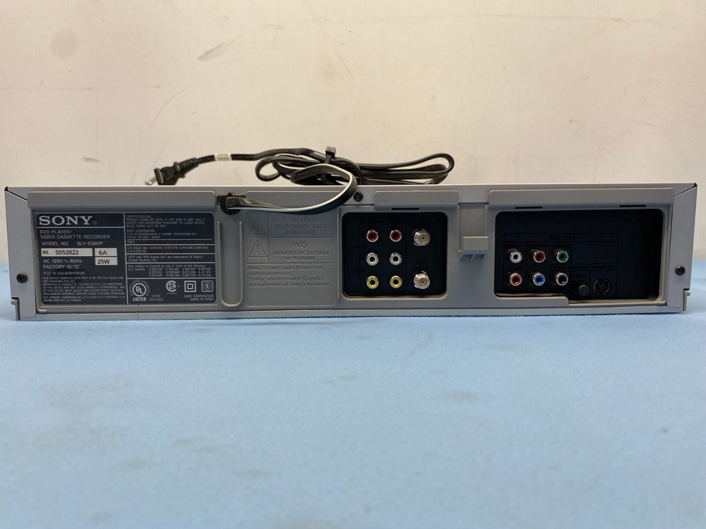 Sony SLV-D36OP DVD Player / Video Cassette Recorder