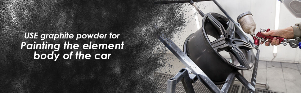 Graphite Powder Pure 44 microns - Uses include: dry lubricant, epoxy (Quart)