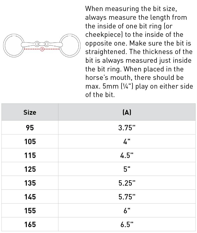 Lozenge Link Loose Ring Snaffle Bit - 16mm Width - 4 1/2