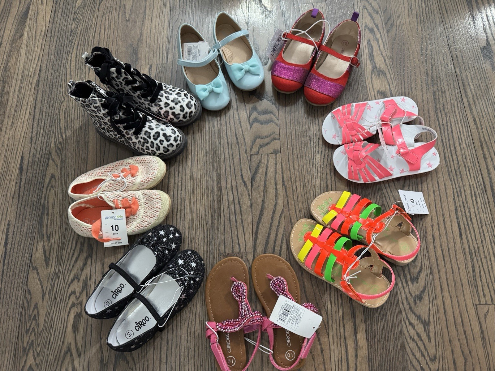 Toddler girls shoes all size 10, you pick, all brand new!!