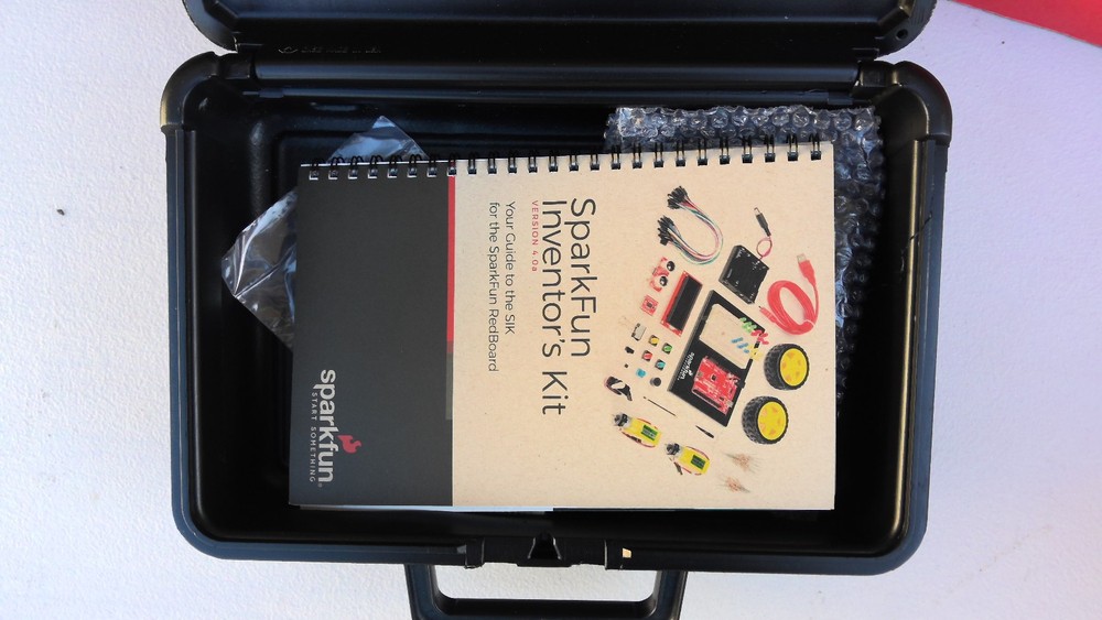 sparkfun inventors kit (only breadboard, aurduino, and wire)