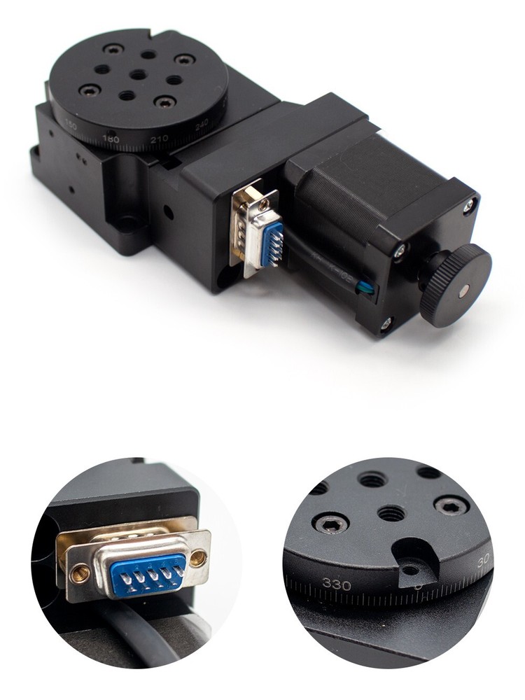 Motorised Rotating Stage 60mm Diameter Precision Index Table 360° Turntable