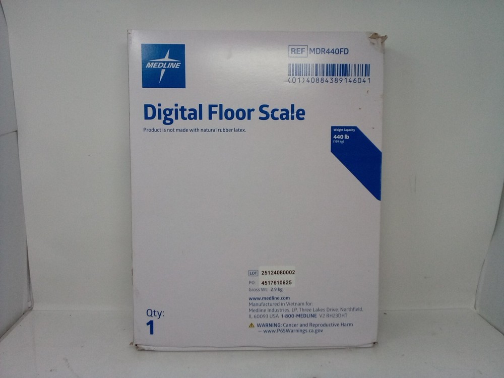 Medline Digital Step-On Floor Scale 440Lb Weight Capacity {REF-MDR440FD}