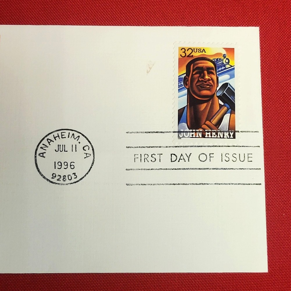 First Day of Issue John Henry Stamp Cache Envelope