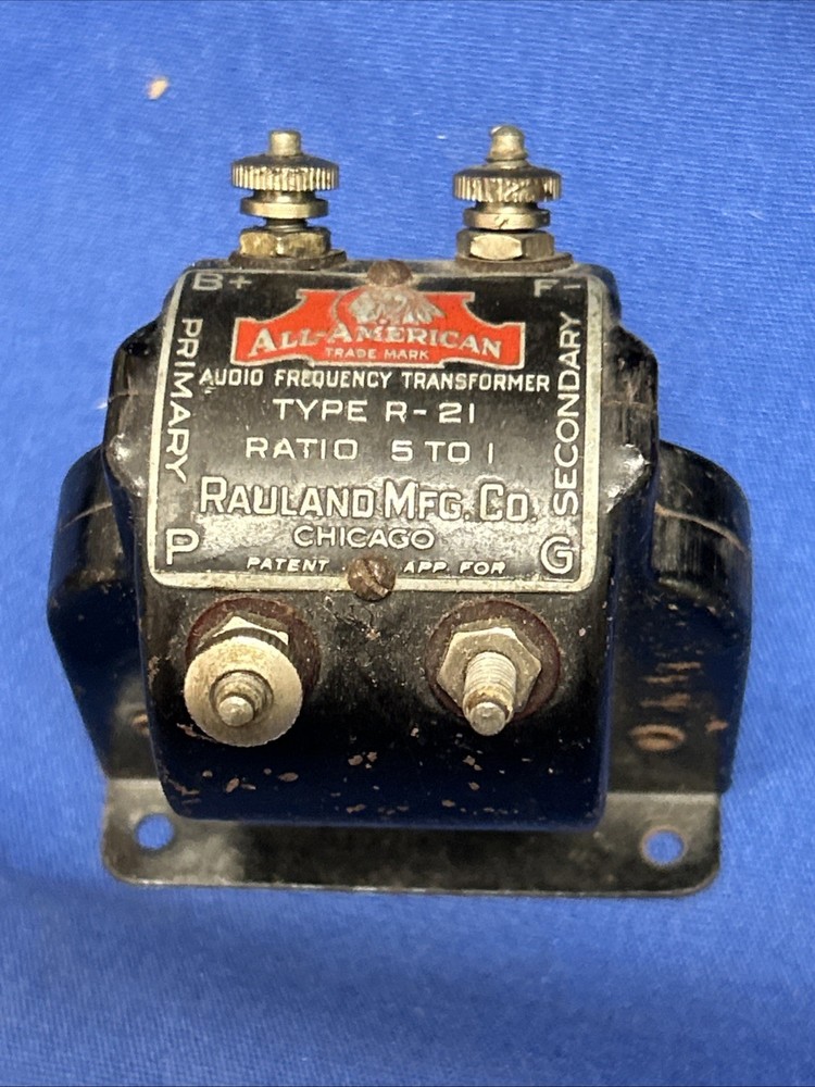 Rauland All American R-21 Audio Frequency Transformer amp 5:1 Ratio display