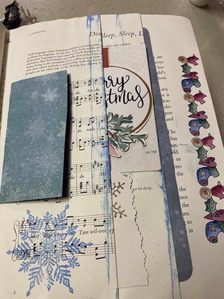 Large Christmas Altered Book Junk Journal
