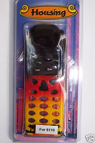 Front Cover for Nokia 6110 Black/Red/Yellow