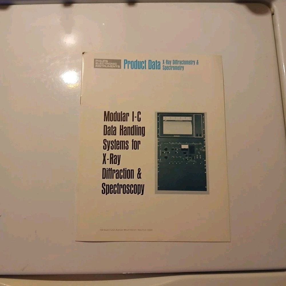 Vintage 1970 Norelco & Phillips Xray Diffraction & Spectrography Booklets Lot
