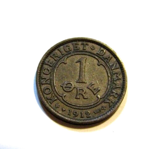Denmark 1912 1 Ore Coin