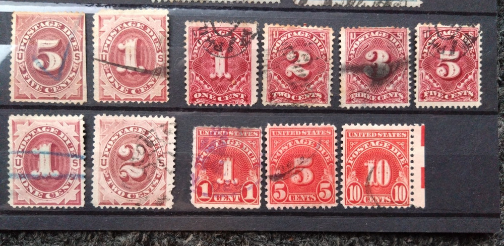 USA Postage Due stamp Collection Used Selection