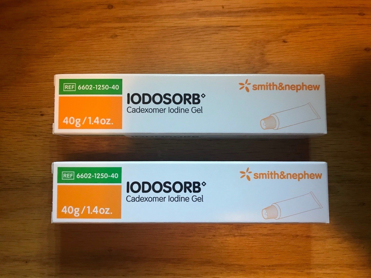 Smith & Nephew Iodosorb Wound Cadexomer Iodine Gel X 2 Tubes 1.4oz 40g Exp 2028