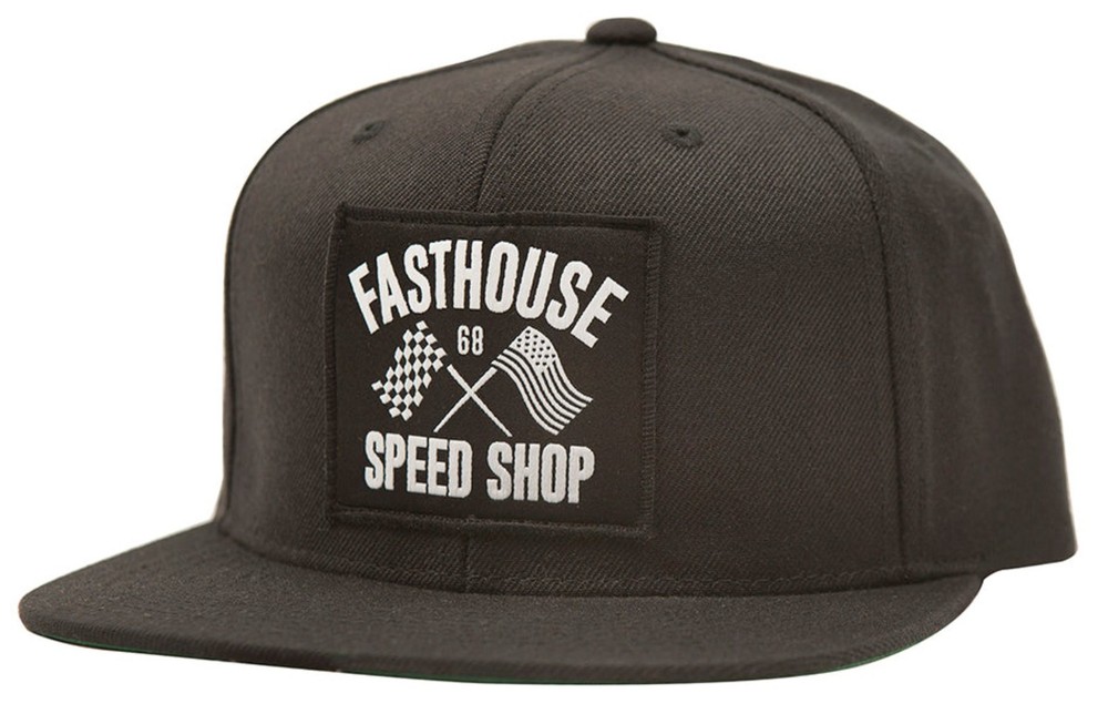 Fasthouse Fast Flags Youth Snapback Hat Black