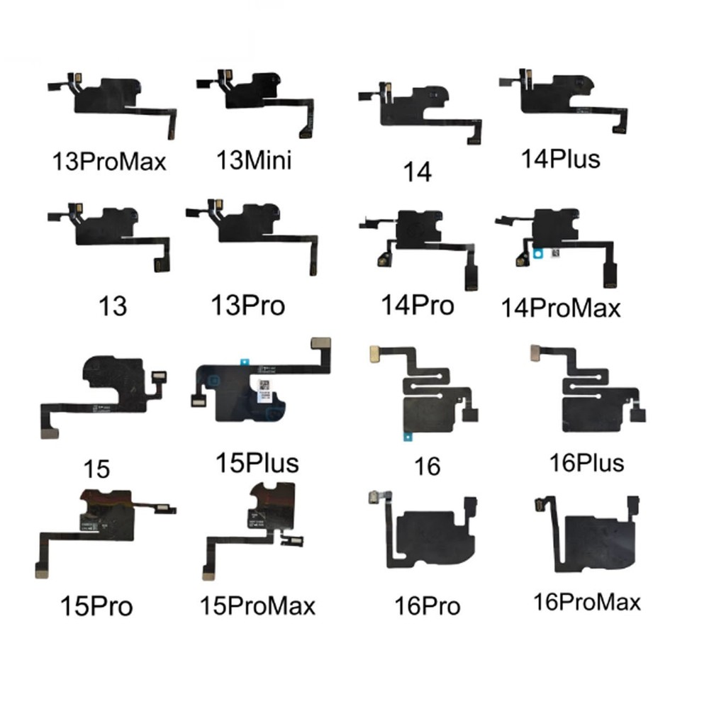Ear Speaker Earphone Front Light Sensor Flex For iPhone 13 14 15 16 Plus Pro Max