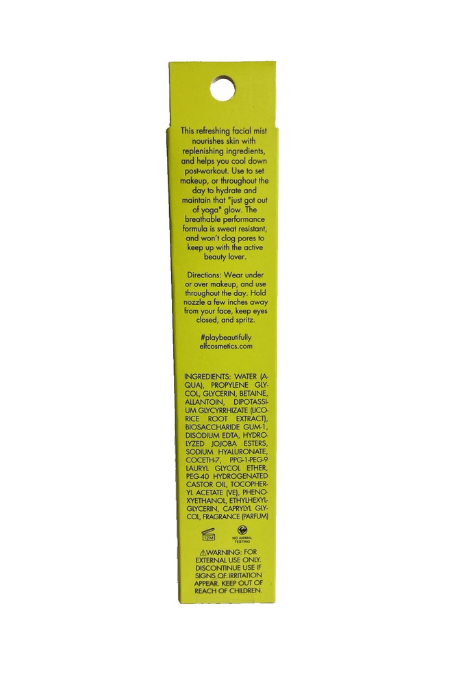 ELF Active Post-Workout COOL DOWN MIST ~ NEW IN BOX ~