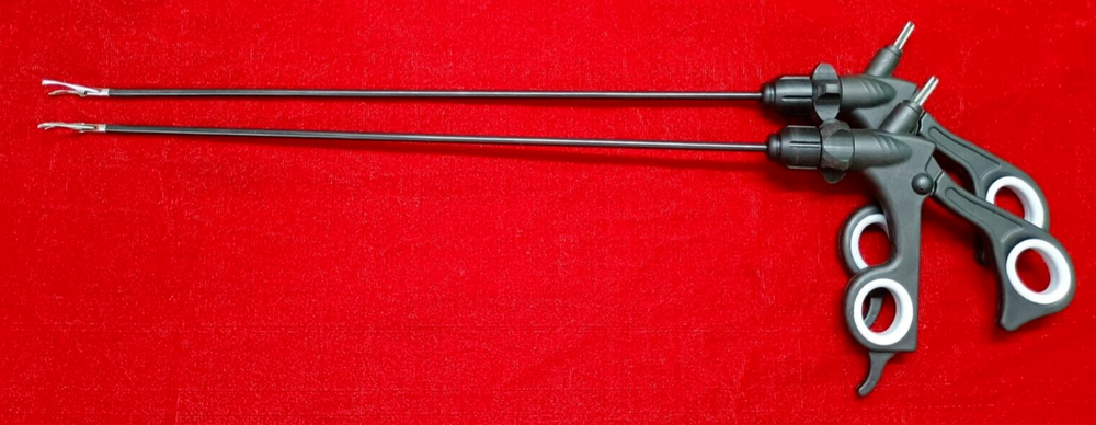 2pc-Laparoscopic Bipolar Sealer Cutter Silver Jaw High Quality Instruments