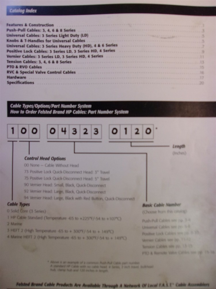 Felsted HP Cables Catalog *FREE SHIPPING*