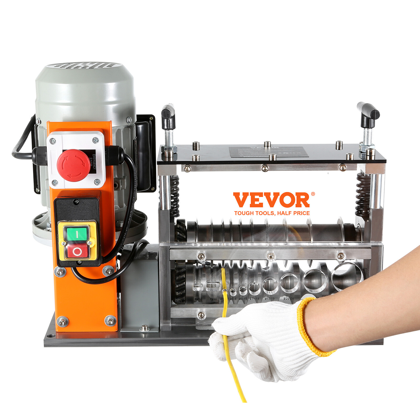 VEVOR Electric Wire Stripping Machine Copper Cable Stripper 0.06''-1.26'' Visual