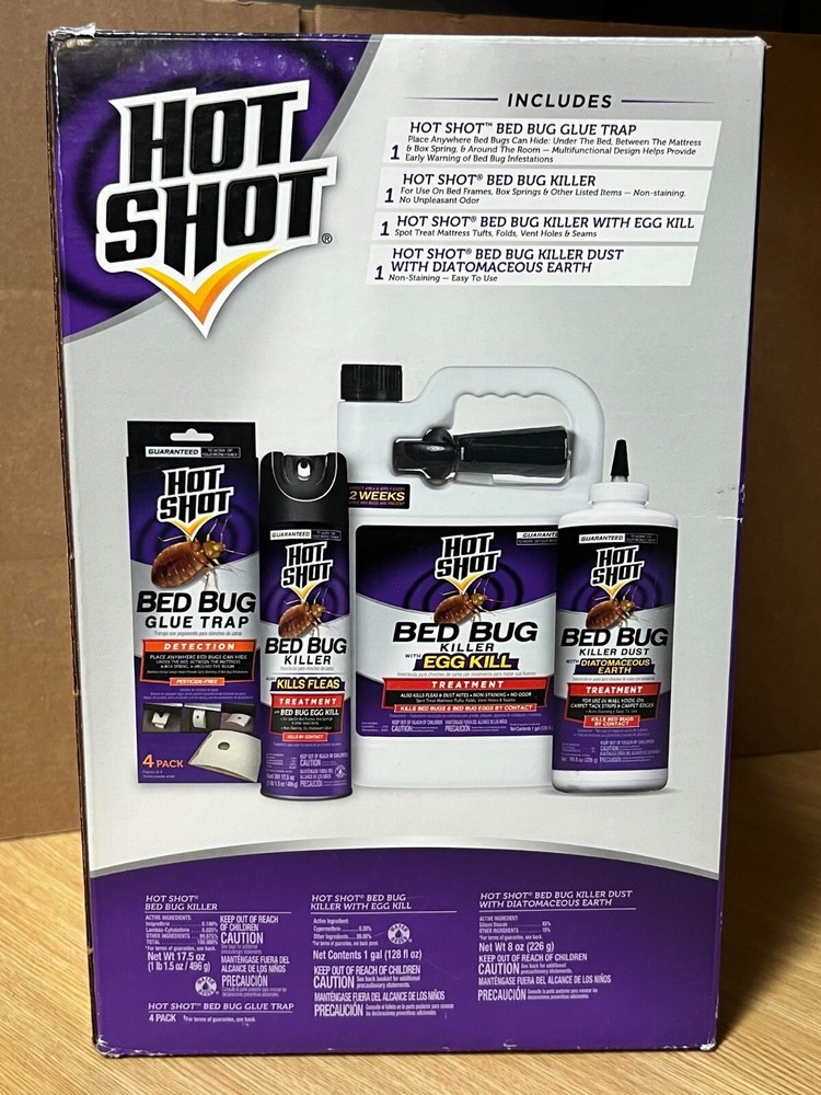 Hot Shot Bed Bug Treatment Kit For Insects