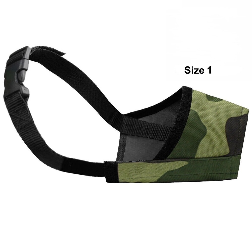 Sheltie Dog Muzzle Army Camouflage Nylon Training Anti Bite Barking