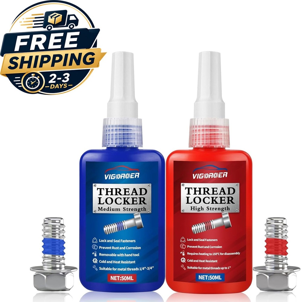 Thread-Locker 242 and 271 Thread Lock Medium and High Strength Lock Tight & Seal