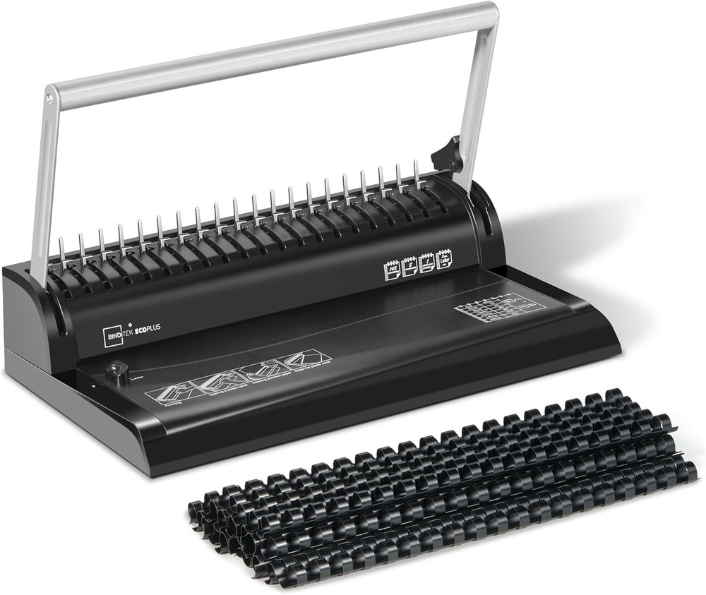 User-Friendly Comb Binder – Punch and Bind 145 Sheets with 30 Combs Included