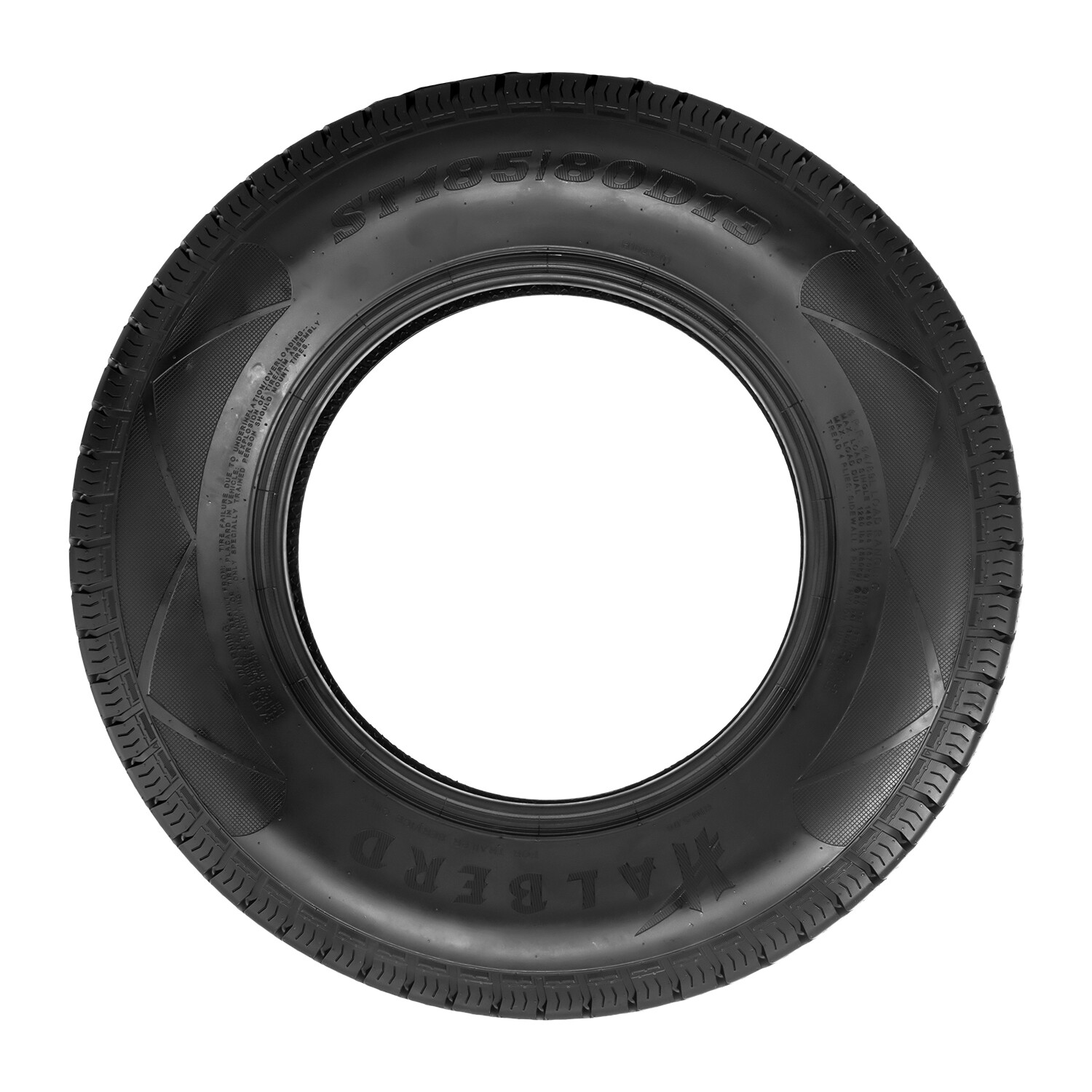 Set 2 Premium ST185/80D13 Trailer Tires 185 80 13 Heavy Duty 6Ply Load Range C