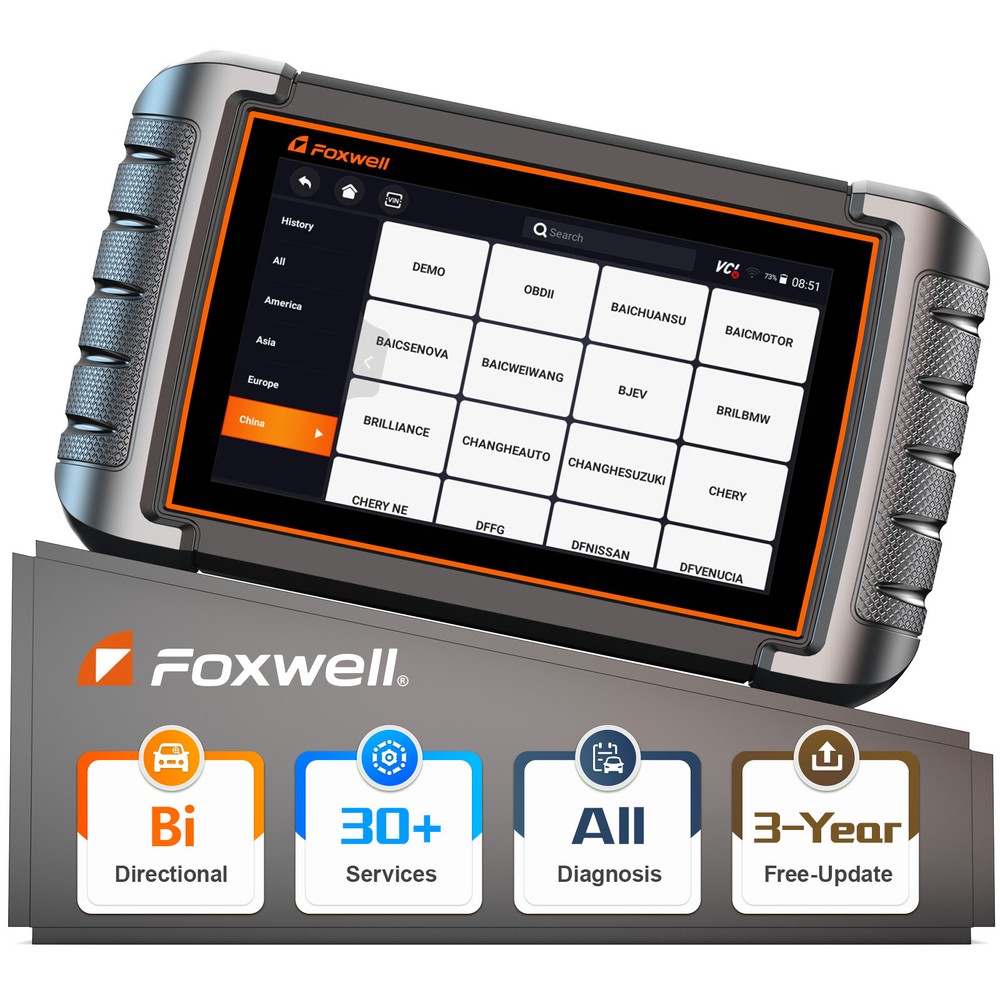 Foxwell NT809 Bidirectional All System Diagnostic Tool EPB SAS TPMS OBD2 Scanner