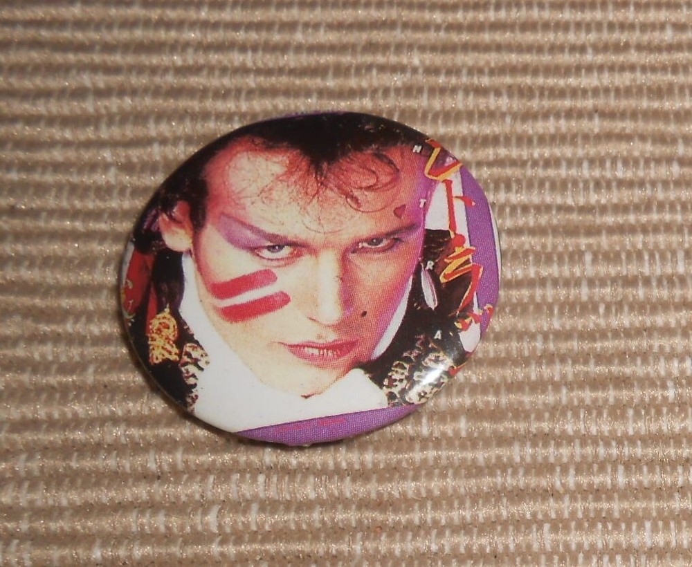 Adam Ant Button Pin Back 1"