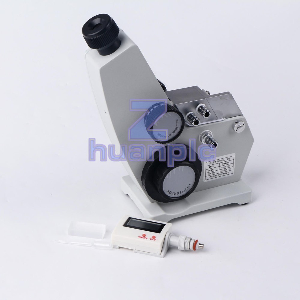 2WAJ Abbe Refractometer 0-95% Brix & 1.300-1.700 ND Lab Monocular