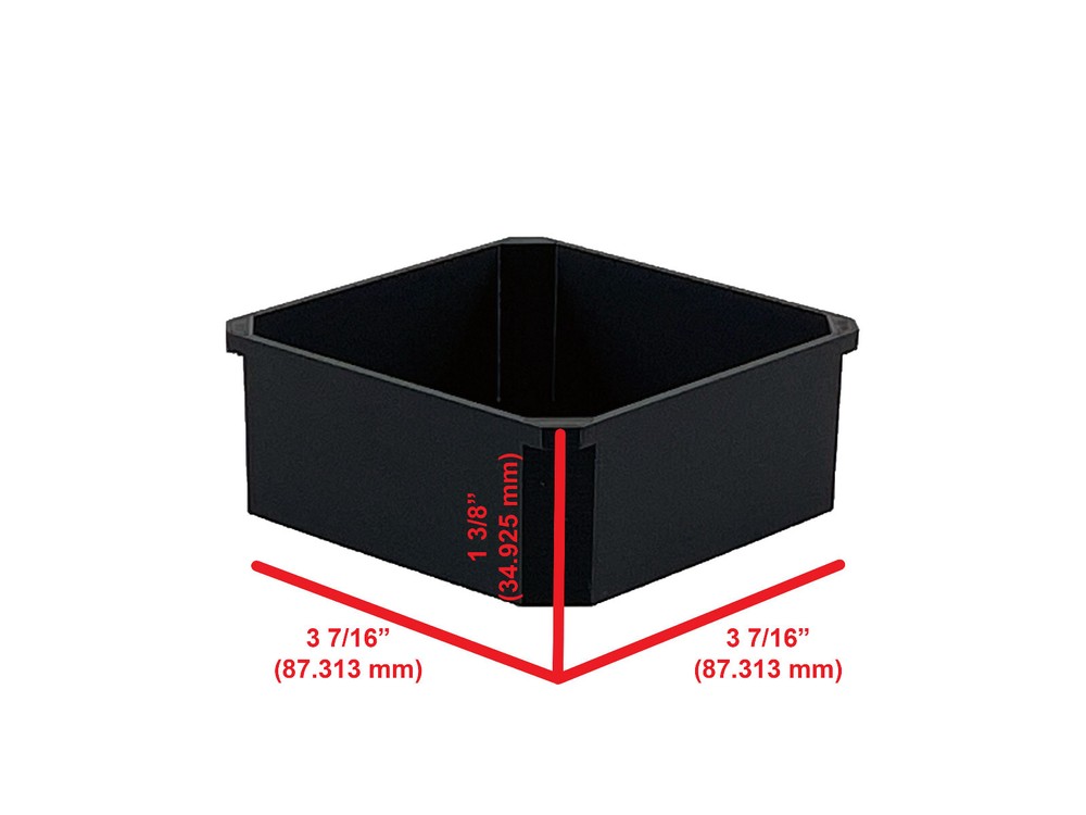 Milwaukee Packout Compact Organizer Compatible Square Nesting Bin 3rd Height