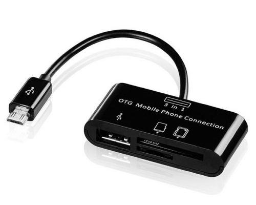 OTG HUB MICRO USB CARD READER to SD SDHC SDXC for Android Smartphone Samsung