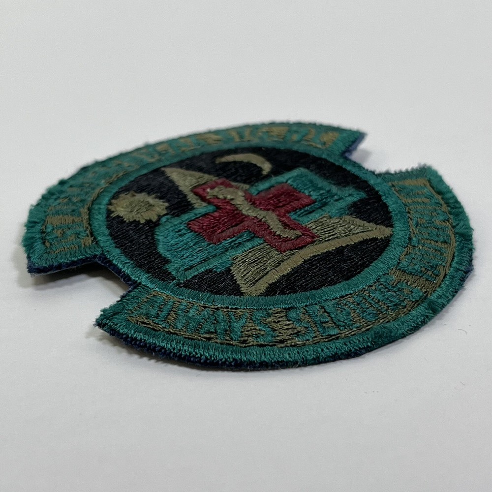 Vintage 1st Aeromedical Staging Flight PATCH Always Serving Faithfully