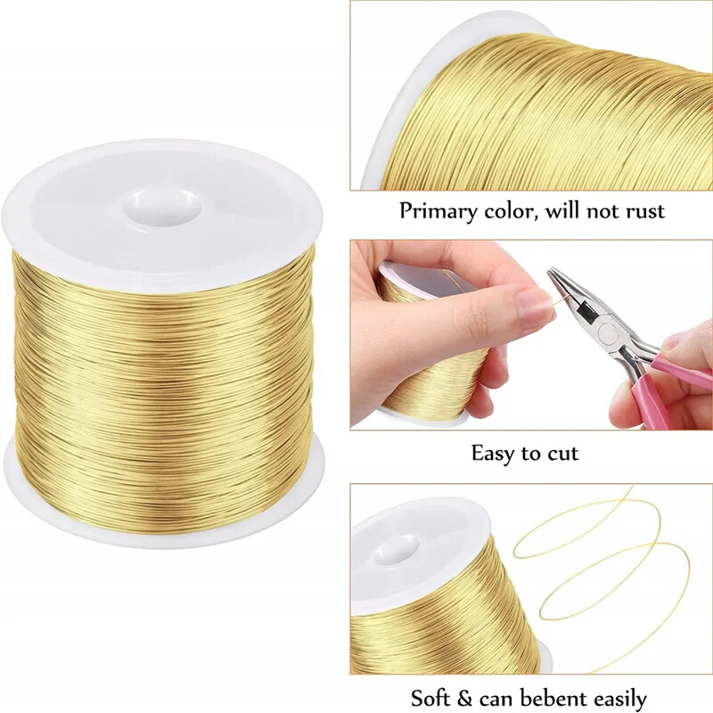 Soft Brass Wire Coppers Wire Wire Making Shape Metal Wire For Jewelry 0.3-5.0mm