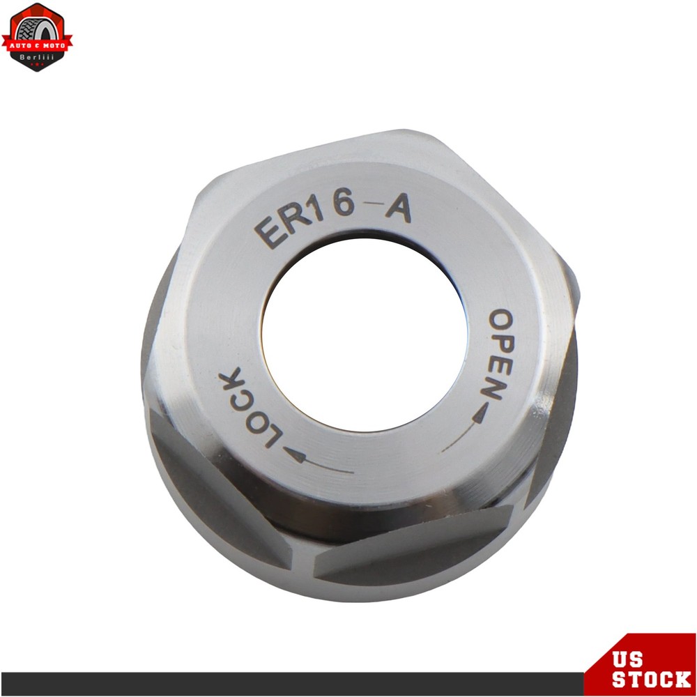 R8 ER16 Precision Collet Chuck Tool Holder Milling Tools Drawbar Thread 7/16"