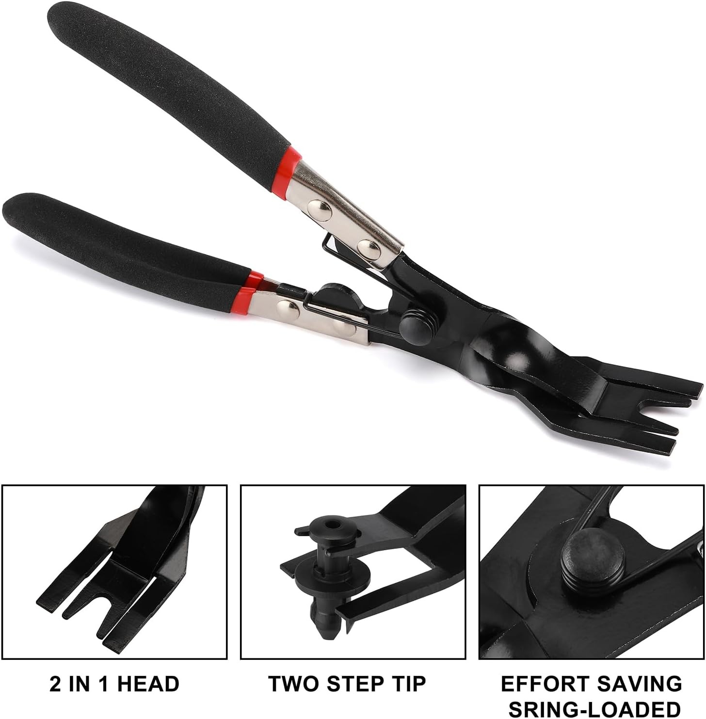 3PCS Body Clip Removal Pliers Set Including 30 Degree &80 Degree Push Pin Pliers
