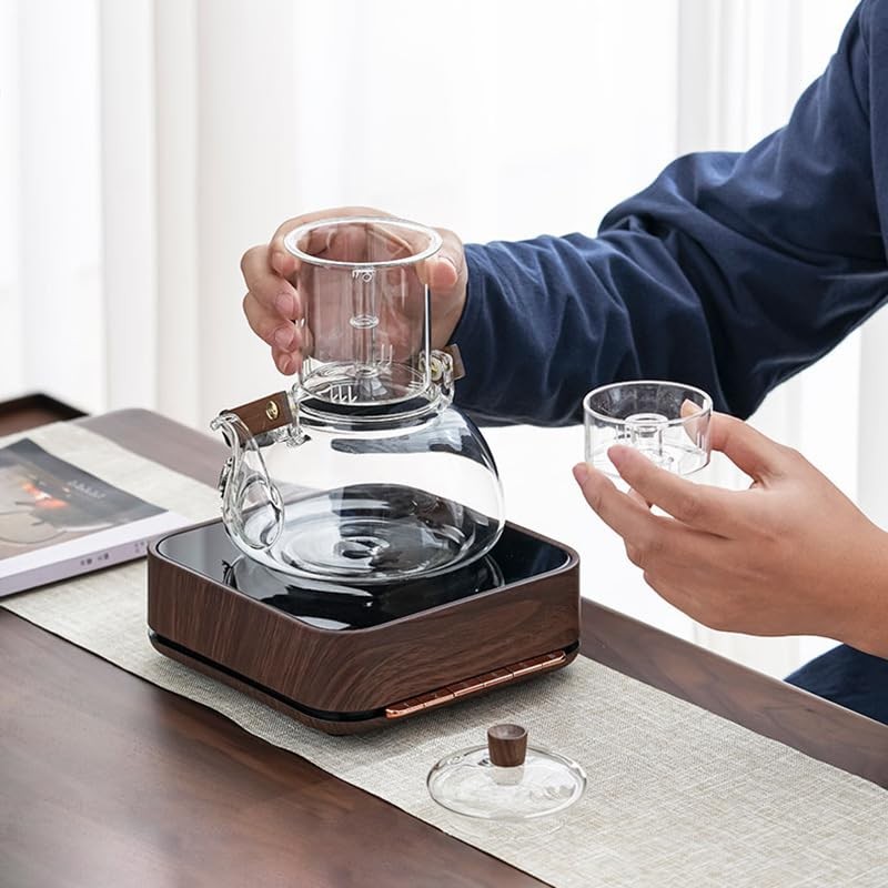 Japanese Style 950ml Glass Teapot with Removable Infuser Stovetop Safe Kettle