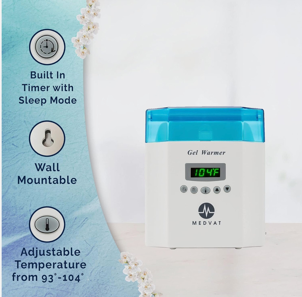 Medvat Double Digital Display Gel Warmer, with Timer & Adjustable Temperature